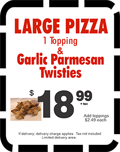 Large 1 Top Twisties $18.99
