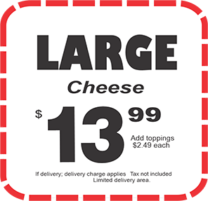 Large Cheese $13.99
