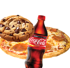 1inch 1top pizza, Drink, Cookie 10.99